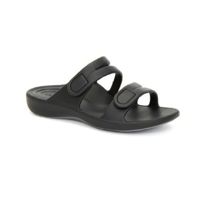 Aetrex Janey Sport Slide Black